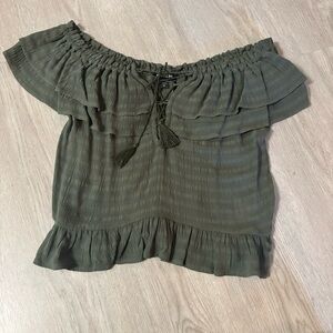 Express off the shoulder crop top